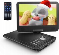 YOTON Przenośny Odtwarzacz DVD 12,5" HD, Obrotowy Ekran,USB/SD, AV