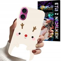 ETUI CASE DO IPHONE 16 - ŚWIĄTECZNE WZORY RENIFER MIKOŁAJ ŚWIĘTA