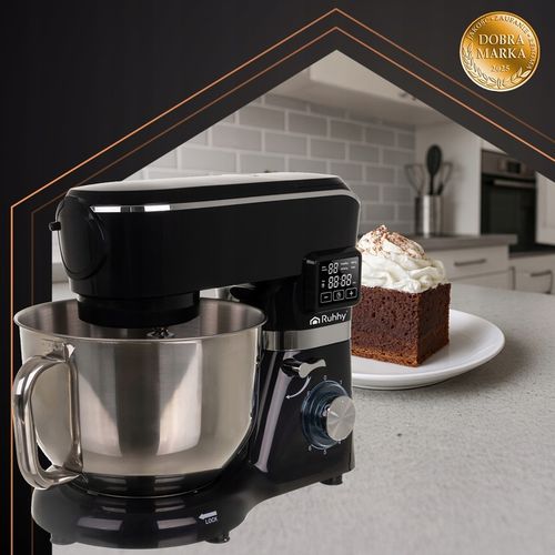 Robot Planetarny Kuchenny z Podgrzewaną Misą 6,2l Wielofunkcyjny Blender na Arena.pl