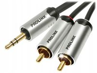KABEL MINI JACK 3,5mm - 2 x RCA AUDIO STEREO PROLINK FUTURA FTC103 5m
