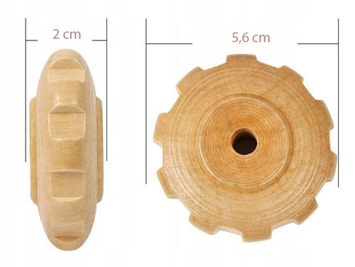 WAŁEK DO MASAŻU DREWNIANY ROLLER MASAŻER CIAŁA ANTYCELLULITOWY PROFILOWANY na Arena.pl