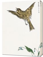 Obraz 50x70cm  Water-Pipit, Kashu Japoński Vintage do Salonu