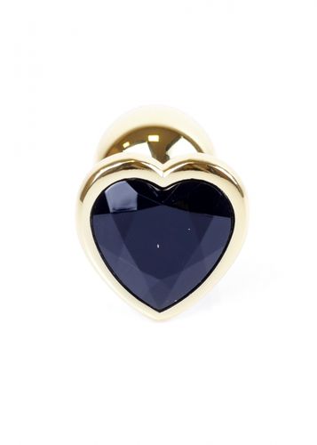 plug jewellery gold  heart plug  black na Arena.pl