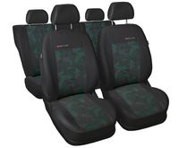 Uniwersalne welurowe pokrowce ELEGANCE ZIELONE do MITSUBISHI OUTLANDER