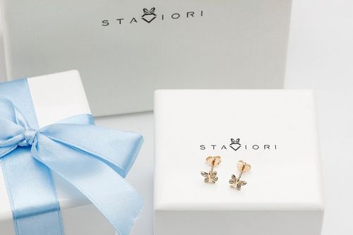 Złote kolczyki KXD1897 - Diament na Arena.pl