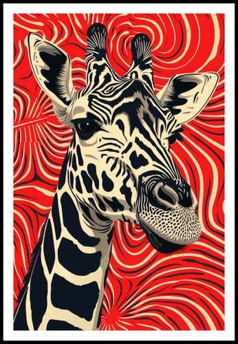 Plakat 61x91,5cm Wzrok Żyrafy na Arena.pl