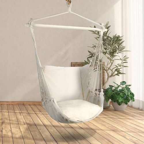 Hamak brazylijski beżowy z poduszką na Arena.pl