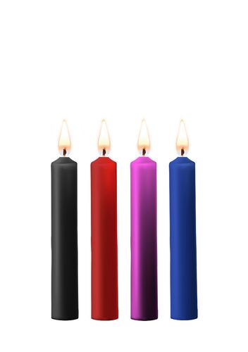 teasing wax candles 4-pack mixed colors - wielokolorowy zestaw na Arena.pl