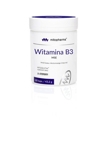 DR. ENZMANN MSE Witamina B3 MSE (180 kaps.) zdjęcie 1