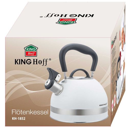 czajnik 1,8l z gwizdkiem kinghoff kh-1852 biały na Arena.pl