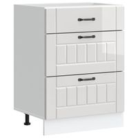 Szafka kuchenna dolna Lucca biała, materiał drewnopochodny