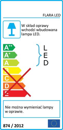 LAMPA wisząca FLARA 03631 Ideus metalowa OPRAWA prostokątny zwis LED 24W 4000K geometryczny biały na Arena.pl