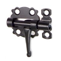 zasuwka meblowa drzwiowa czarna kuta 484-30mm amig
