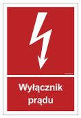 Wyłącznik Prądu -10 X 14,8 Cm, Ps - Płyta 1Mm Foto