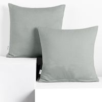 Poszewka dekoracyjna AMBER bawełna 80x80 szary x2 DecoKing