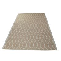 Dywan zewnętrzny na balkon, taras i do kuchni 160x220 cm – beżowy boho z rombami, wodoodporny ES-11B