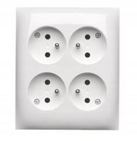 AQUACLICK GNIAZDO NATYNKOWE 4-KROTNE Z/U BIAŁE