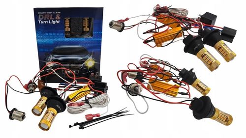 KIERUNKOWSKAZY LED PY21W BAU15S 1156 DRL ŚWIATŁA DZIENNE 2w1 ULTRA MOCNE na Arena.pl