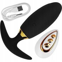 Wibrujący Korek Analny Plug Silikonowy Z Pilotem Bezprzewodowym 10 Trybów