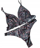ONLY ONLJOSEPHINE SATIN BRA THONG SET XS
