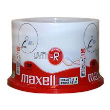 Płyty MAXELL DVD-R do nadruku BIAŁE printable 100 zdjęcie 1