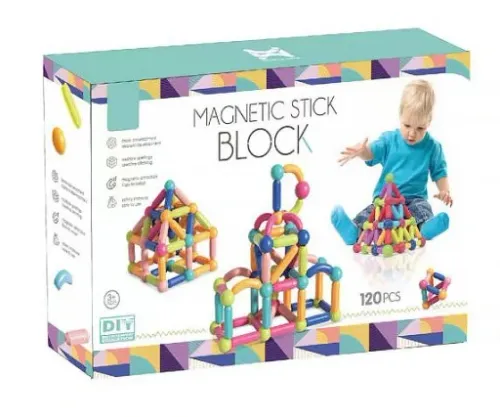 KLOCKI MAGNETYCZNE EDUKACYJNE MAGNETIC STICKS XXL na Arena.pl