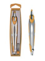 cyrkiel w etui metalowy 2-elementowy fun&joy - pomarańczowy