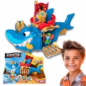 PIRATIX King Shark Zestaw Treasure Seria Golden Okręt Piracki z FIGURKĄ