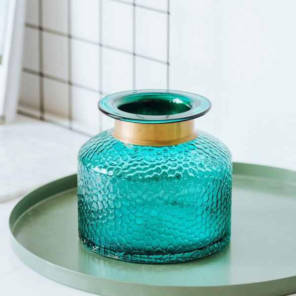 Nowoczesne Wazony Dekoracyjne - Retro - HOME Royal 3 Niebieski zdjęcie 5