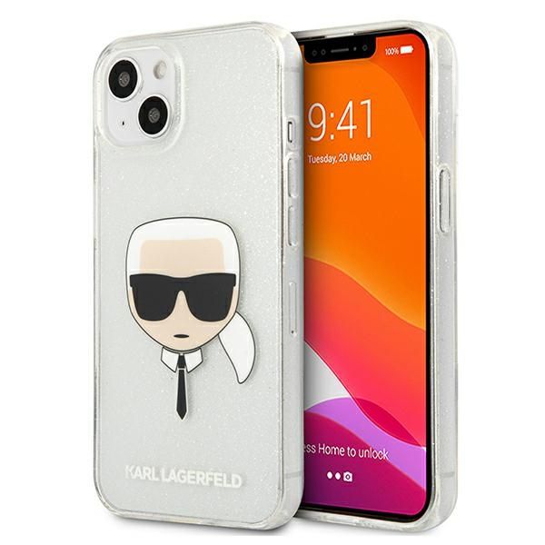 Etui Karl Lagerfeld do iPhone 13 mini, Srebrny zdjęcie 1
