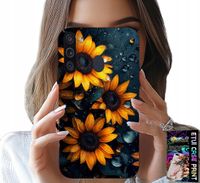 ETUI DO SAMSUNG GALAXY A21 - SŁONECZNIKI, SŁONECZNIK, KWIECISTE WZORY