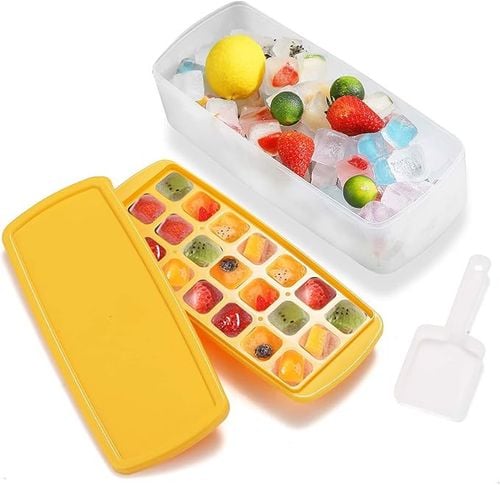 Foremka sylikonowa do kostek lodu z pojemnikiem na Arena.pl