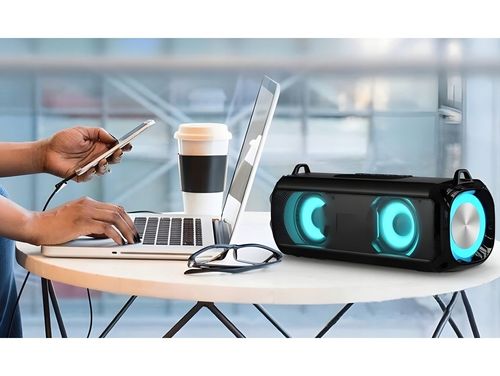 Głośnik bluetooth led przenośny mobilny bezprzewodowy radio boombox usb na Arena.pl