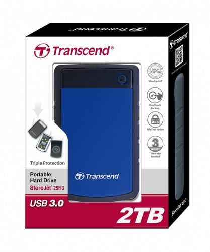 Transcend StoreJet 2.5' H3B 2TB USB3.0 BLUE na Arena.pl