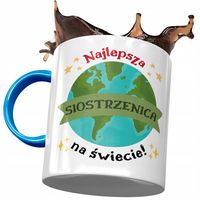 Kubek Błękitny Dla Siostrzenicy Urodziny Prezent Z Nadrukiem Ze Zdjęciem