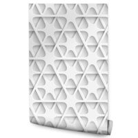 Tapeta Do Salonu ABSTRAKCYJNY Wzór Geometryczny 3D