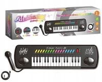 KEYBOARD DUŻY DLA DZIECI PIANINO ORGANY + MIKROFON