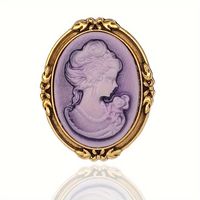 Broszka damska vintage Kamea