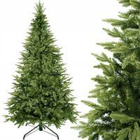 CHOINKA SZTUCZNA PE ŚWIERK NATURALNY DELUX 180cm GĘSTA JAK ŻYWA +STOJAK
