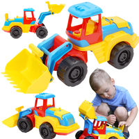 TRAKTOR POJAZD KOLOROWY DUŻE KOŁA RUCHOME ELEMENTY SOLIDNA KONSTRUKCJA 6894