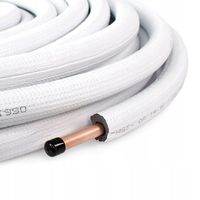 Rura miedziana chłodnicza izolowana do klimatyzacji w otulinie 3/8 25mb