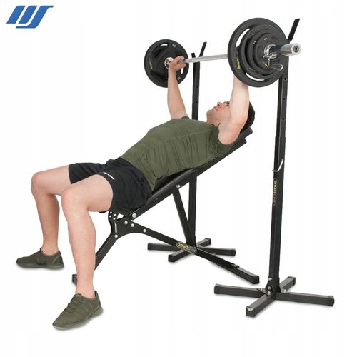 Stojaki pod sztangę regulowane do ćwiczeń siłownia asekuracja SmartGym na Arena.pl