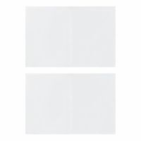 Ścianki boczne do namiotu, 2 szt., z suwakiem, PE, białe