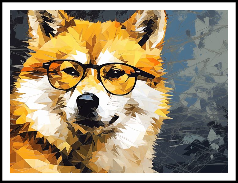 Plakat 100x75cm Intelektualny Psiak zdjęcie 3