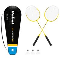 Zestaw do badmintona Rebel Active RBA-4102 2 rakietki 3 lotki etui