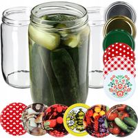 8x Słoik Słoiki 720ml Na Miód Ogórki + Zakrętki