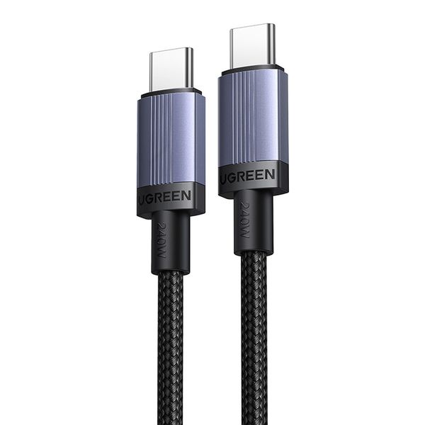 kable usb-c do usb-c ugreen l528, 240w, 3m (szary) zdjęcie 2