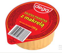 DEGA SAŁATKA PIKANTNA Z MAKRELĄ 130G