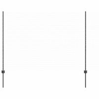 Ogrodzenie z słupkami Szary 1.6 x 50 m Stal