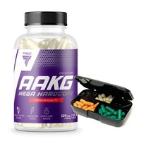 AAKG MEGA HARDCORE TREC 120kaps. PILLBOX ZA DARMO!